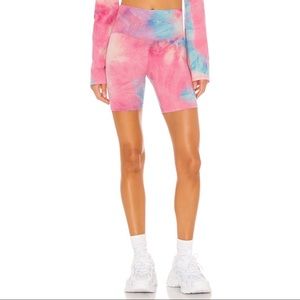 Beach Riot x Revolve Bike Short in Peach Sparkle